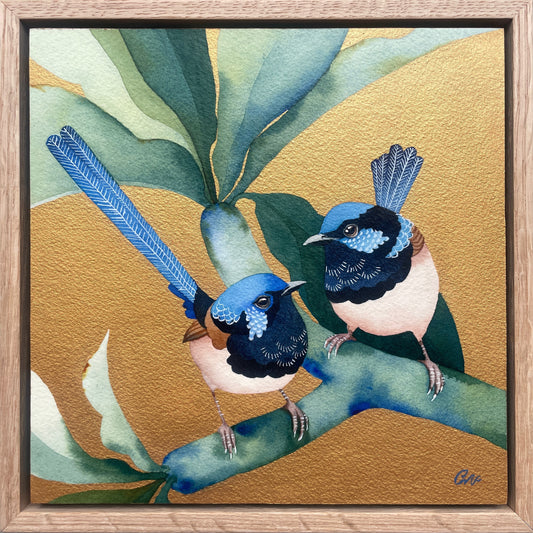 These Superb Fairies No1, 23x23cm, Framed